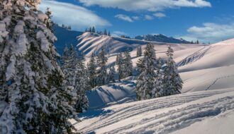 Au ski dans le massif du Sancy