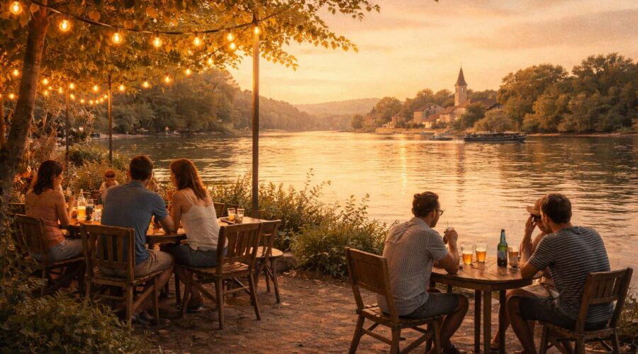 Suivre un fleuve, de cafés en guinguettes : voyager autrement le long de la Saône