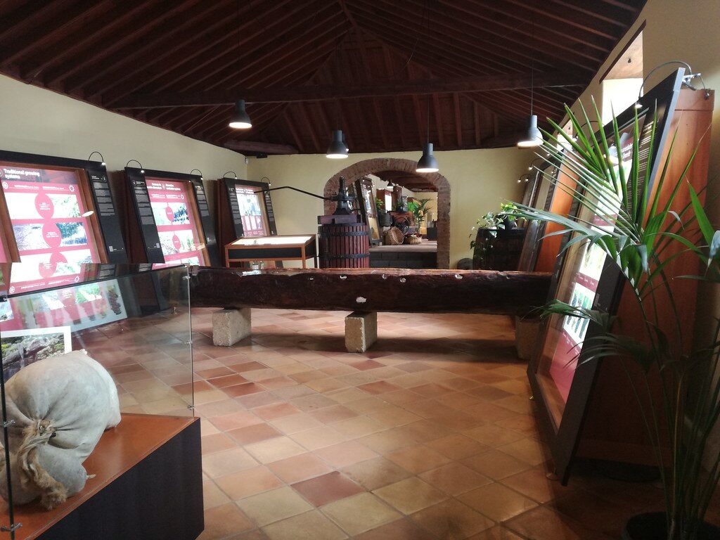 Salle d'exposition du musée de la Casa del Vino à Tenerife
